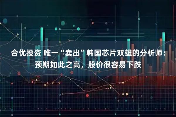 合优投资 唯一“卖出”韩国芯片双雄的分析师：预期如此之高，股价很容易下跌