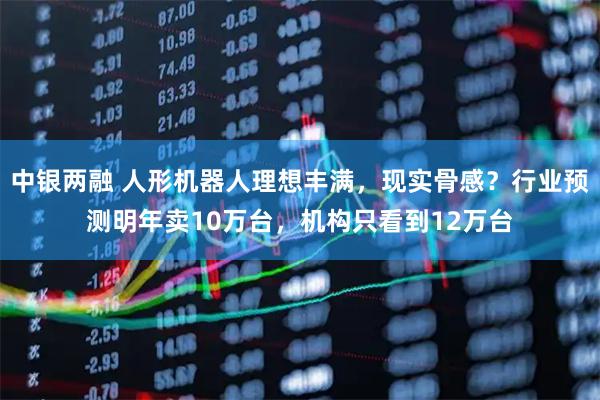 中银两融 人形机器人理想丰满，现实骨感？行业预测明年卖10万台，机构只看到12万台